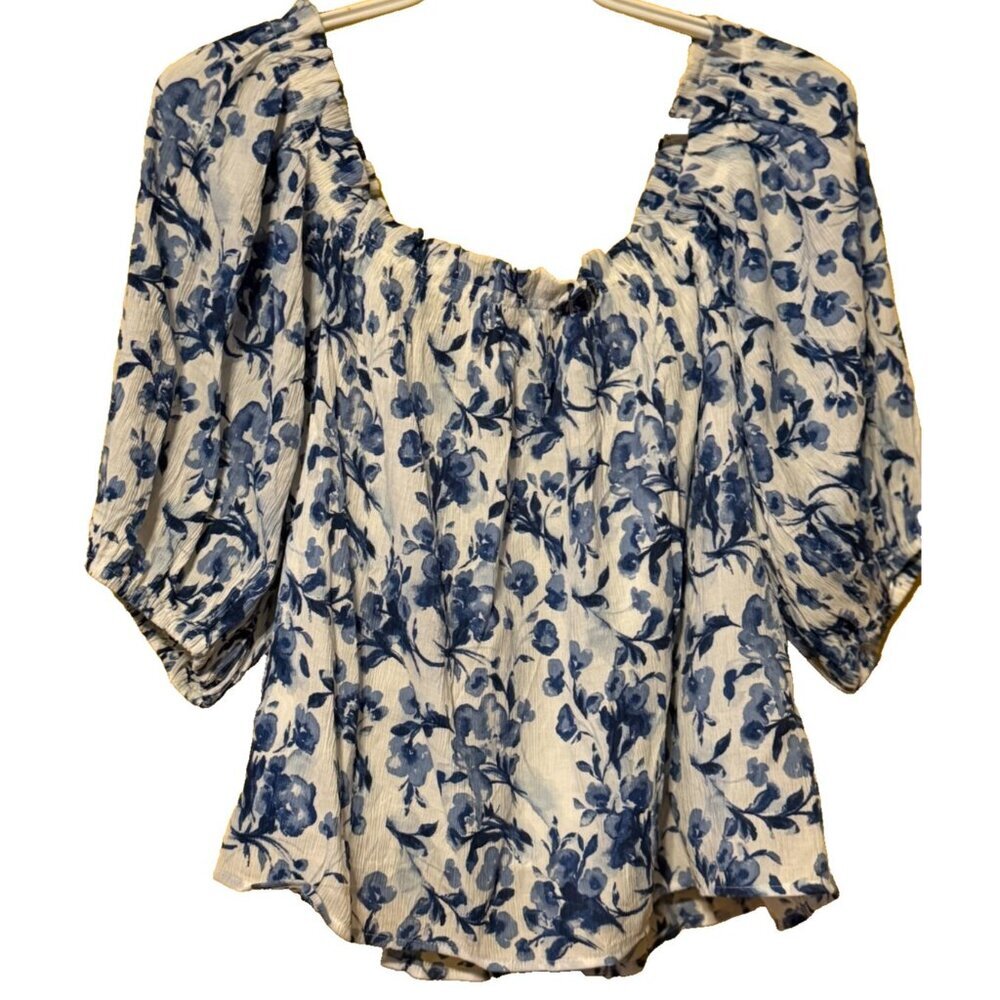 Abercrombie & Fitch Blouse Size Medium Resort Wear Packable Summer